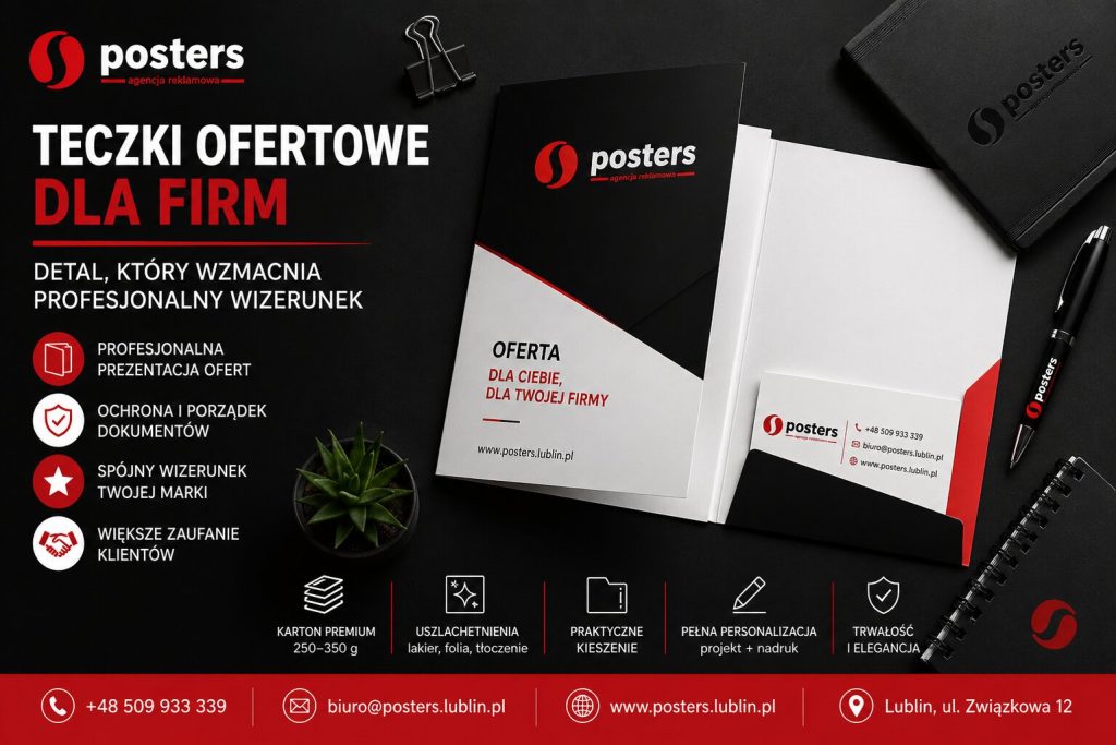 Teczki ofertowe dla firm – detal, który wzmacnia profesjonalny wizerunek