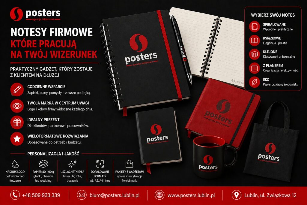 Notesy firmowe jako gadżet reklamowy – praktyczny upominek dla klientów i pracowników