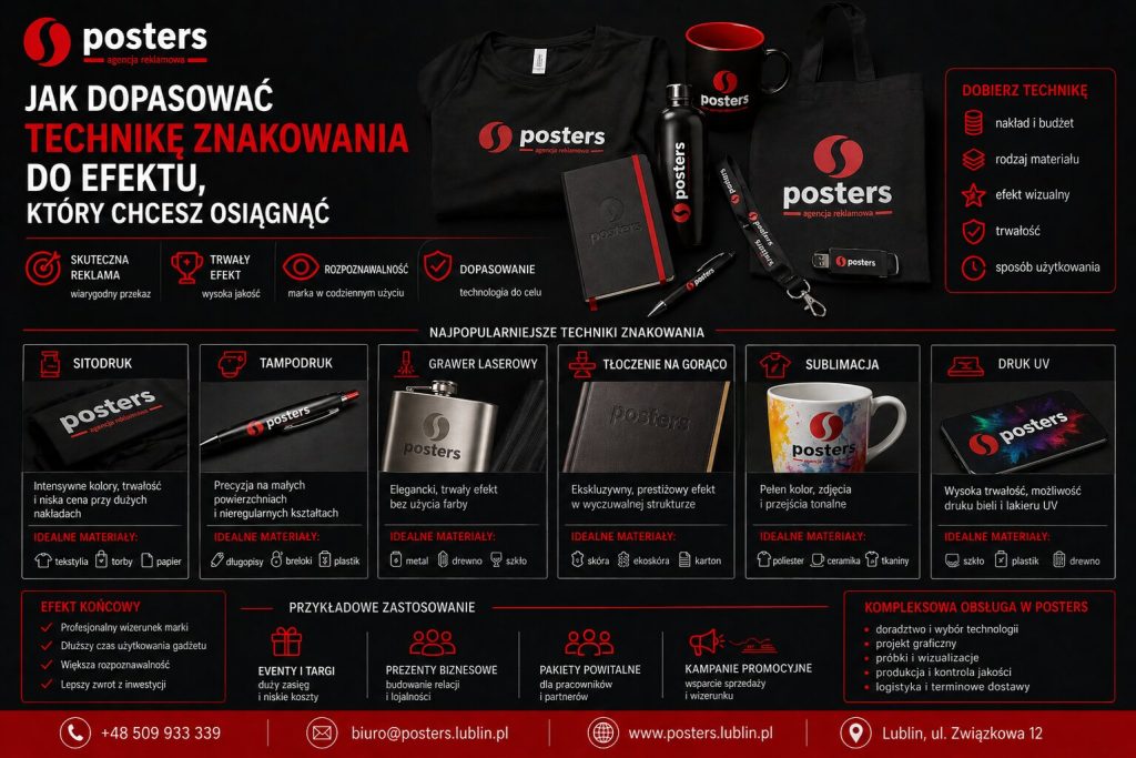 Jak dobrać technikę znakowania do rodzaju materiału i efektu, który chcesz osiągnąć