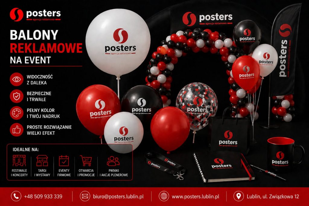Balony reklamowe na event – prosty sposób na widoczność marki