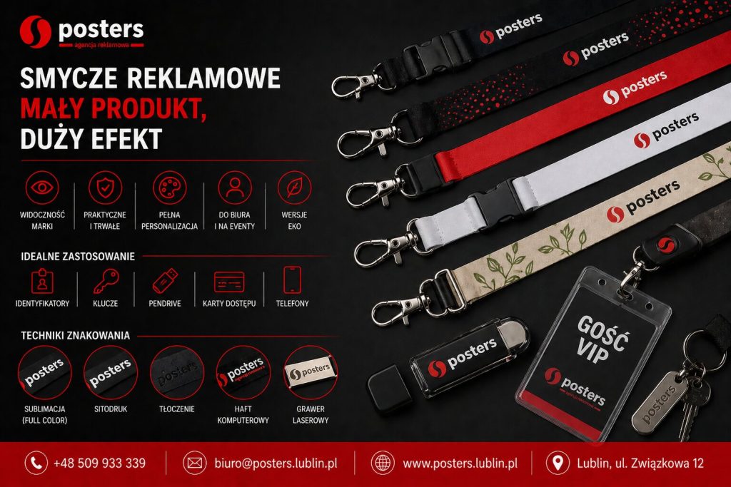 Smycze reklamowe dla firm – mały produkt, duży efekt promocyjny