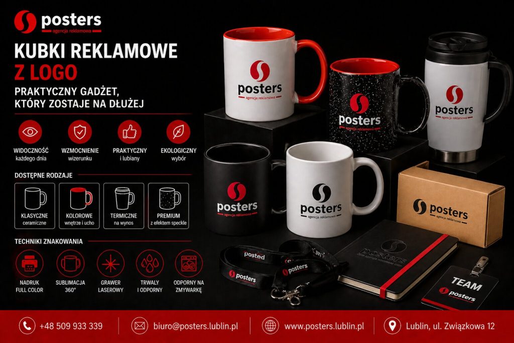 Kubki reklamowe z logo – praktyczny gadżet, który zostaje z klientem na dłużej
