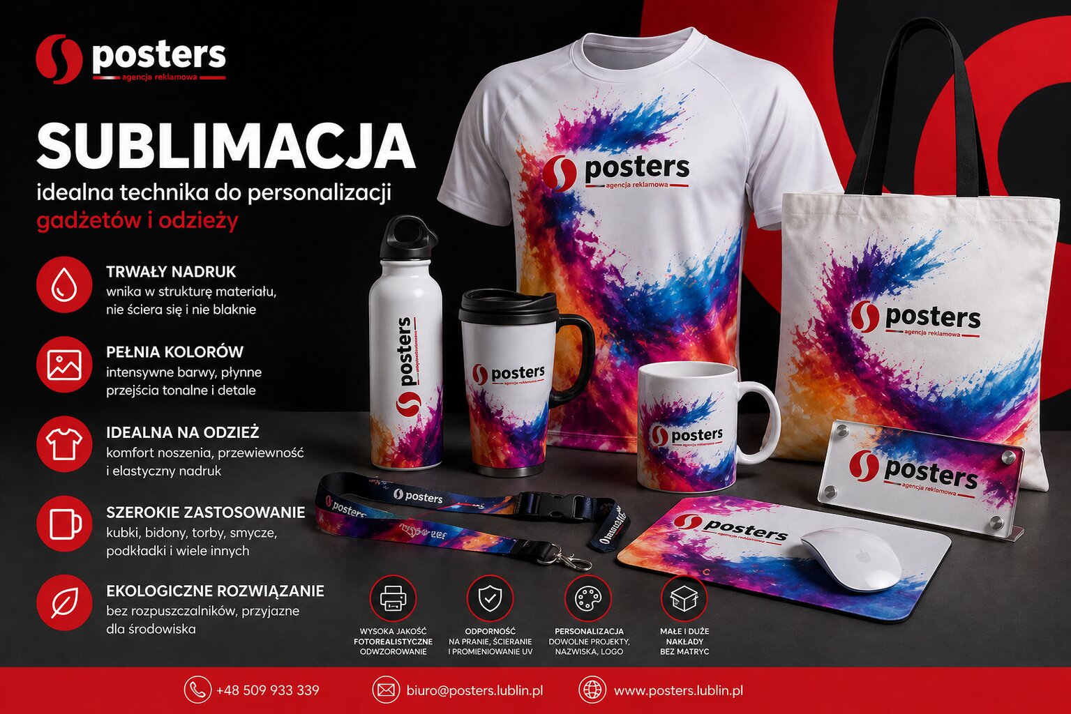 Sublimacja – idealna technika do personalizacji gadżetów i odzieży