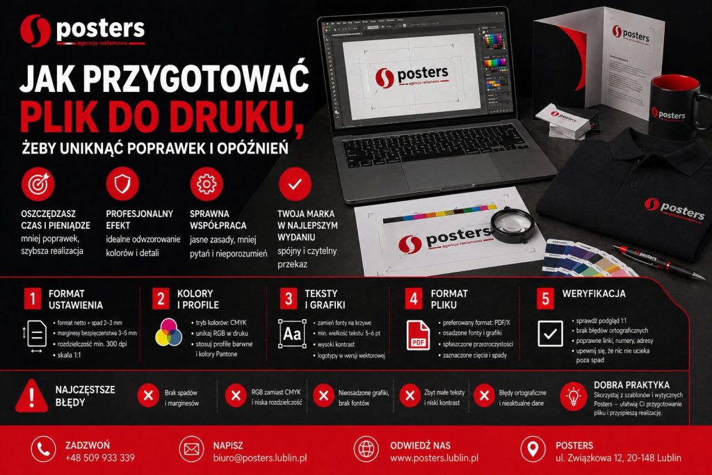 Jak przygotować plik do druku, żeby uniknąć poprawek i opóźnień