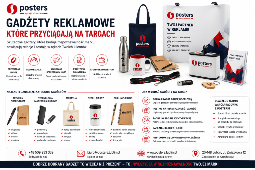 gadżety na event