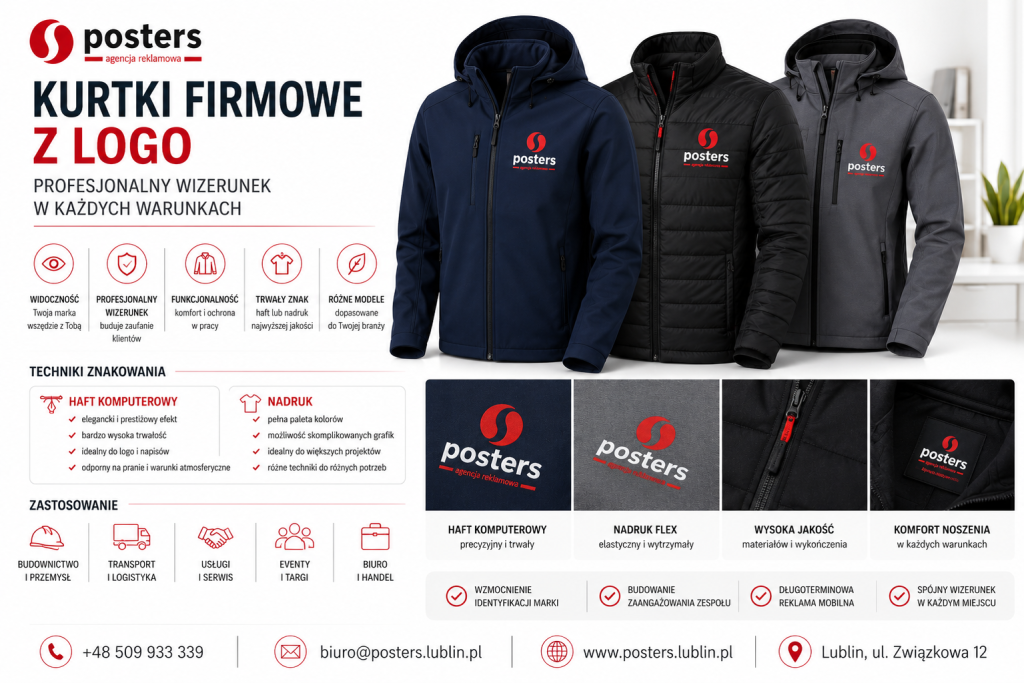 kurtki firmowe posters