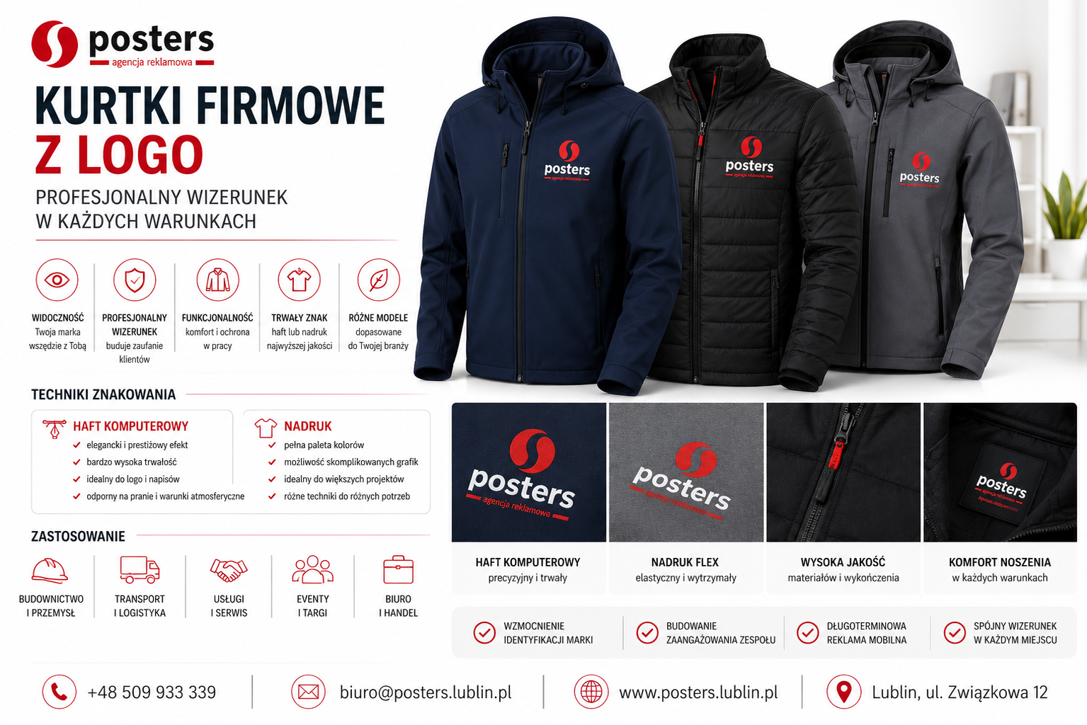kurtki firmowe posters