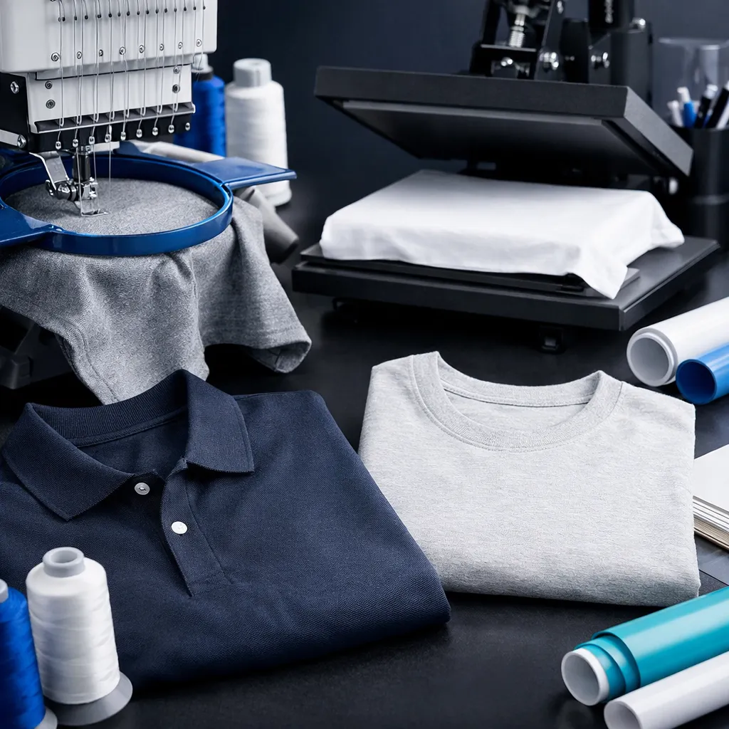 Odzież reklamowa z logo firmy – kiedy warto postawić na haft, a kiedy na nadruk